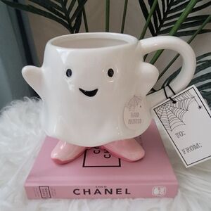 👻 NWT Ghost Halloween Mug with Cowboy Boots 👻
